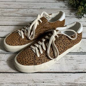 Madewell Sidewalk Spot Dot Calf Hair Sneakers 8